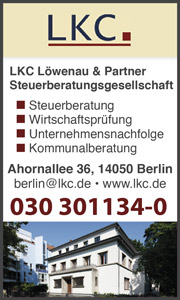 LKC Löwenau und Partner Steuerberatung, Wirtschaftsprüfung, Unternehmensnachfolge, Kommunalberatung Berlin 