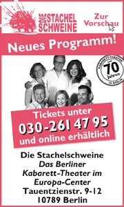 Die Stachelschweine, das Berliner Kabarett-Theater im Europa Center