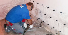 Horizonatlsperre in Keller einrichten