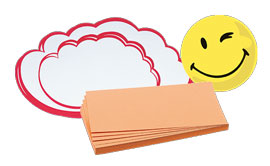 Moderationskarten in verschiedenen Formen